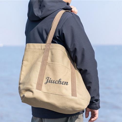 Small MOQ Custom logo Plain cotton canvas tote bag